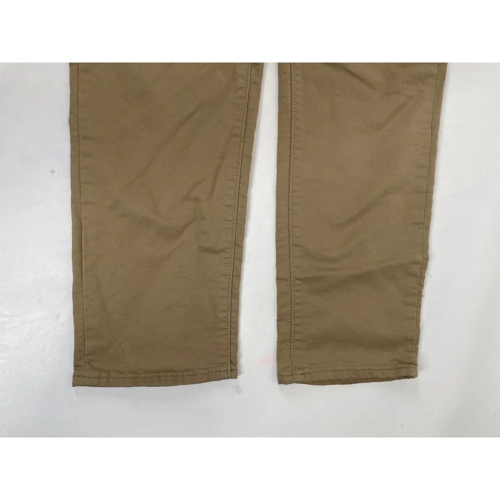 Banana Republic Travel Jean Mens 33x32 Athletic Fit Khaki Tan Stretch Pants